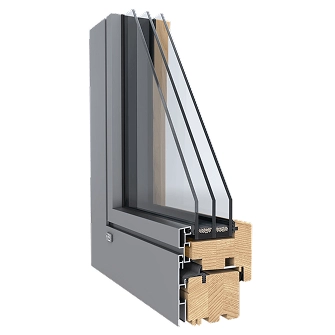 Aluminium-wood